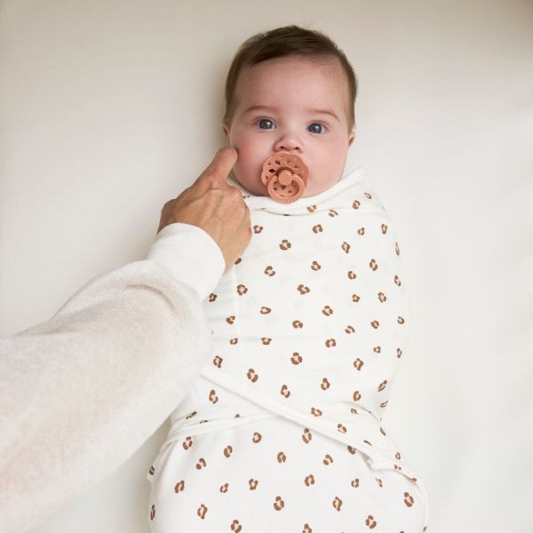 Meyco Mini Panther Swaddle Inbakerdoek - 4-6 Mnd - Soft Pink