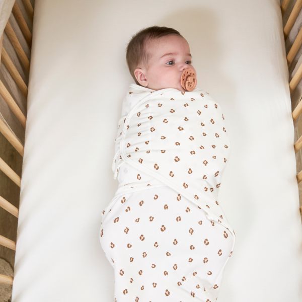Meyco Mini Panther Swaddle Inbakerdoek - 4-6 Mnd - Soft Pink