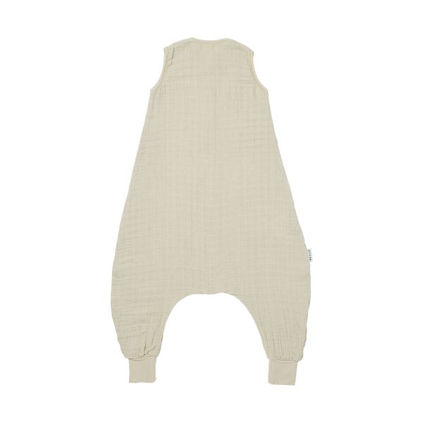Meyco Baby Uni zomer Slaapoverall Jumper - 92 cm - Pre-Washed Hydrofiel - Soft Sand 
