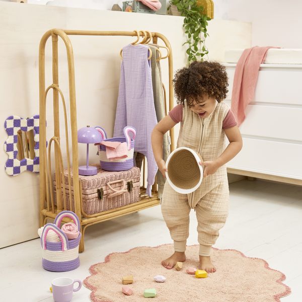 Meyco Baby Uni Zomer Slaapoverall Jumper - 80 cm - Pre-Washed Hydrofiel - Soft Sand