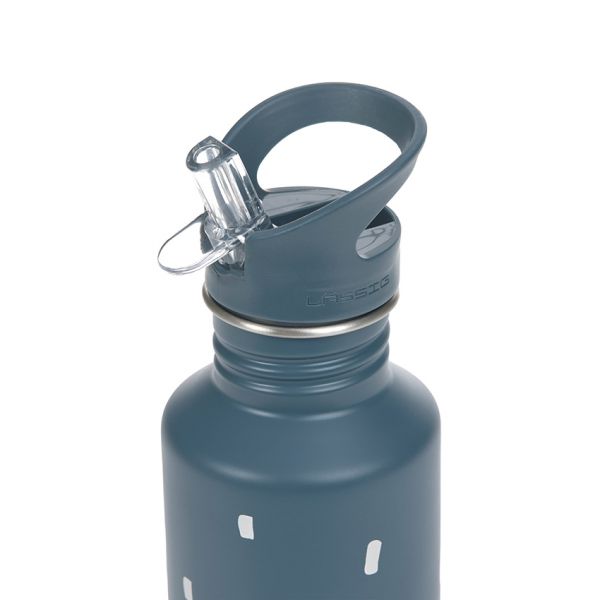 Lässig Drinkfles - Stainless Steel - Happy Prints - Midnight Blue