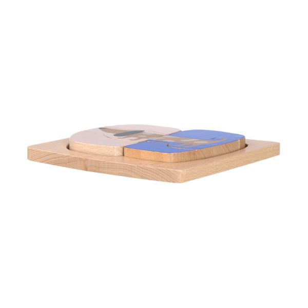 Lässig Houten Puzzel Set - Little Mateys - Hond/Vogel - FSC Hout