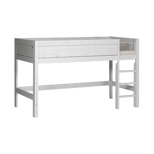 LIFETIME Kidsrooms Halfhoogslaper Luxe Rechte Trap Whitewash