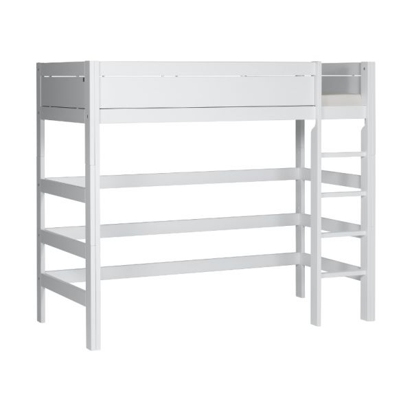 LIFETIME Kidsrooms Hoogslaper Luxe Rechte Trap Wit Gelakt