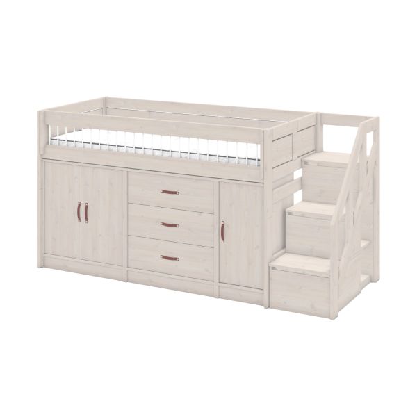 LIFETIME Kidsrooms Halfhoogslaper All-In-One Whitewash
