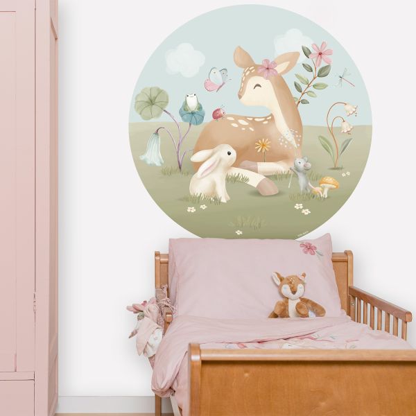 Little Dutch Behangcirkel Kinderkamer - Fairy Garden 100 cm