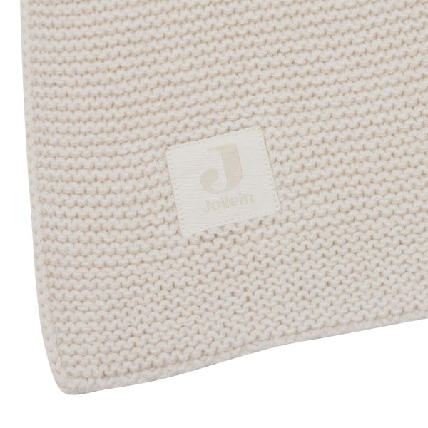 Jollein Deken Wieg - Basic Knit - 75 x 100 cm - Oatmeal