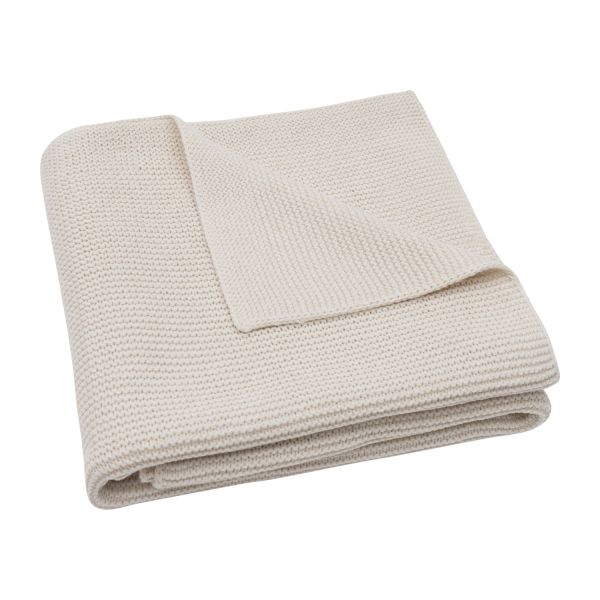 Jollein Deken Wieg - Basic Knit - 75 x 100 cm - Oatmeal