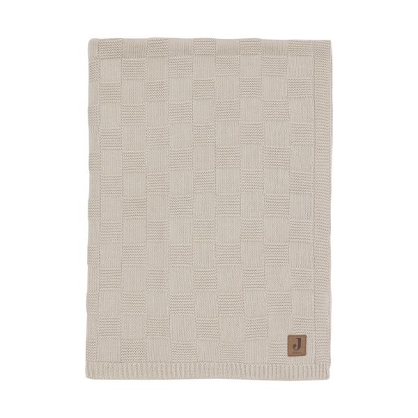 Jollein Deken Wieg - Box Knit - 75 x 100 cm - Warm Sand