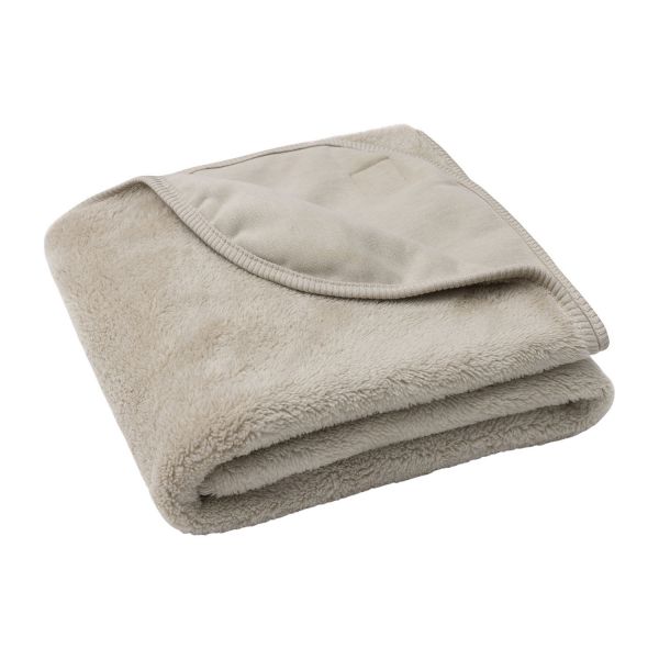 Jollein Deken Wieg - Basic Jersey/Sherpa - 75 x 100 cm - Warm Sand