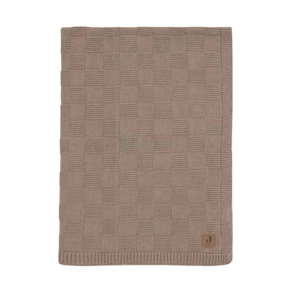 Jollein Deken Ledikant - Box Knit - 100 x 150 cm - Milky Coffee