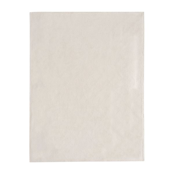 Jollein Check Knit Wiegdeken - 75 x 100 cm - Oatmeal / Teddy Fleece