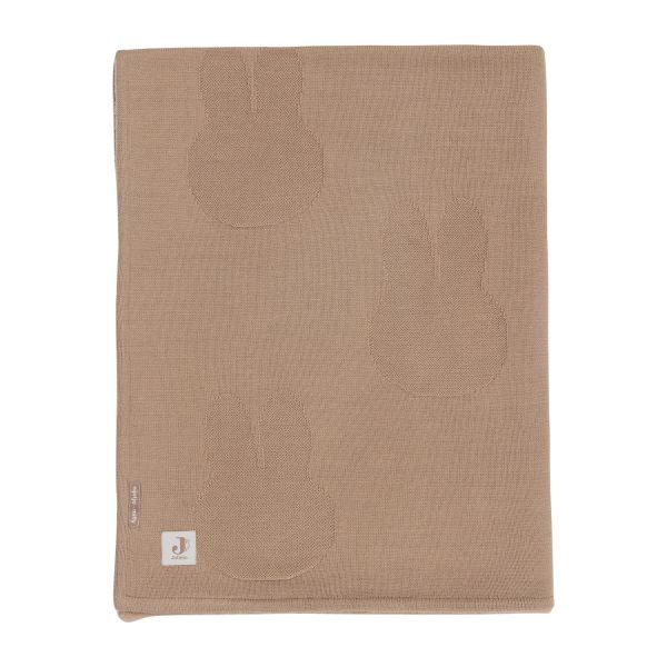 Jollein Deken Wieg - Miffy - 75 x 100 cm - Biscuit/Velvet