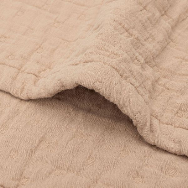 Jollein Deken - 75 x 100 cm - Hydrofiel - Jacquard Biscuit GOTS