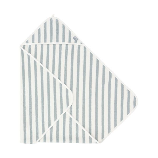 Jollein Badcape - 75 x 75 cm - Stripe Terry Sea Green GOTS