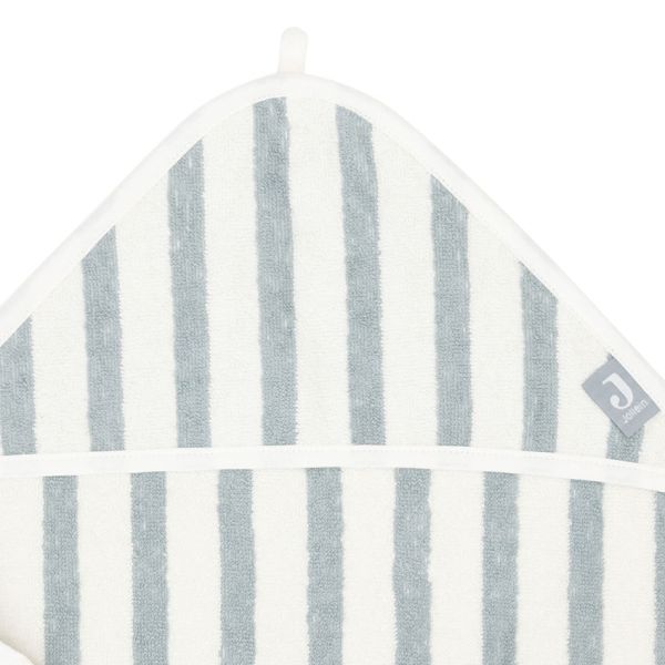 Jollein Badcape - 75 x 75 cm - Stripe Terry Sea Green GOTS