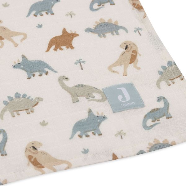 Jollein Roarsome Large Multidoek - 2 Pack - 115 x 115 cm - Hydrofiel
