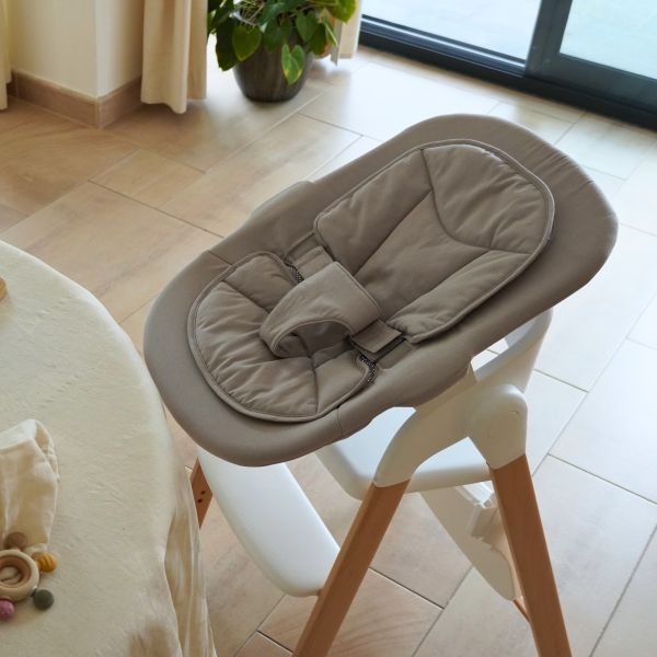 Bo Jungle Grow With Me Bouncer - Pure White