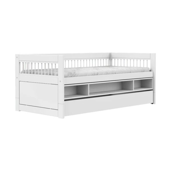 LIFETIME Kidsrooms Breeze Kajuitbed Met Bedlade - Wit LIFETIME Kidsrooms Breeze Kajuitbed Met Bedlade - Wit