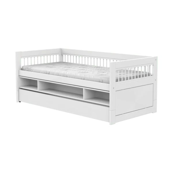 LIFETIME Kidsrooms Breeze Kajuitbed Met Bedlade - Wit LIFETIME Kidsrooms Breeze Kajuitbed Met Bedlade - Wit
