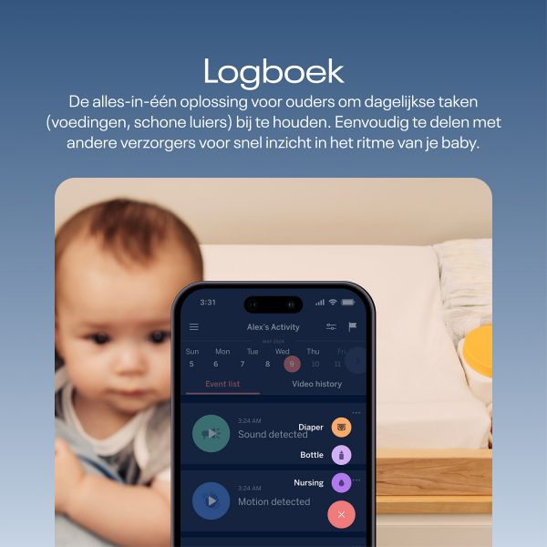 Nanit Pro Camera Babyfoon - Met App + Flex Stand & Breathing Band