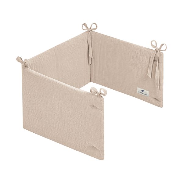 Julius Zöllner Muslin Bumper - Sand - 180×35 cm