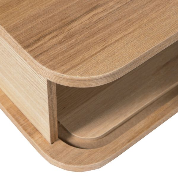 Woood Jena Hangend Nachtkastje - Hout Naturel