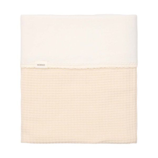 Koeka Malaga Ledikantdeken - 100 x 150 - Cotton Fleece - Warm White 