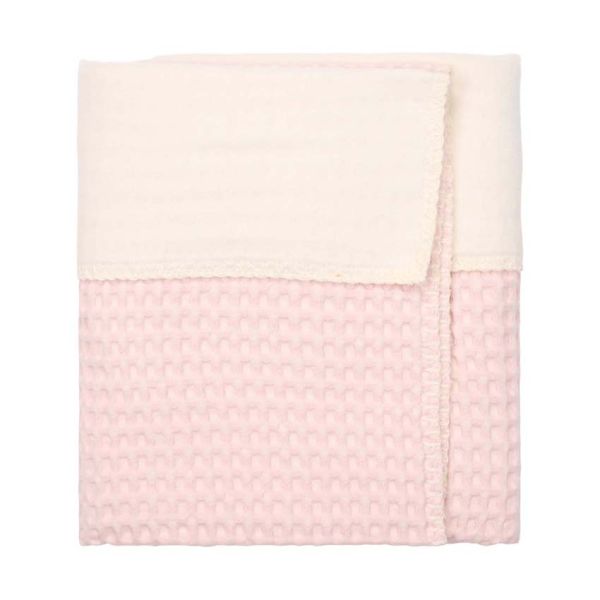 Koeka Amsterdam Wafel Wiegdeken - Maat 100 x 75 - Cotton Fleece - Candy 