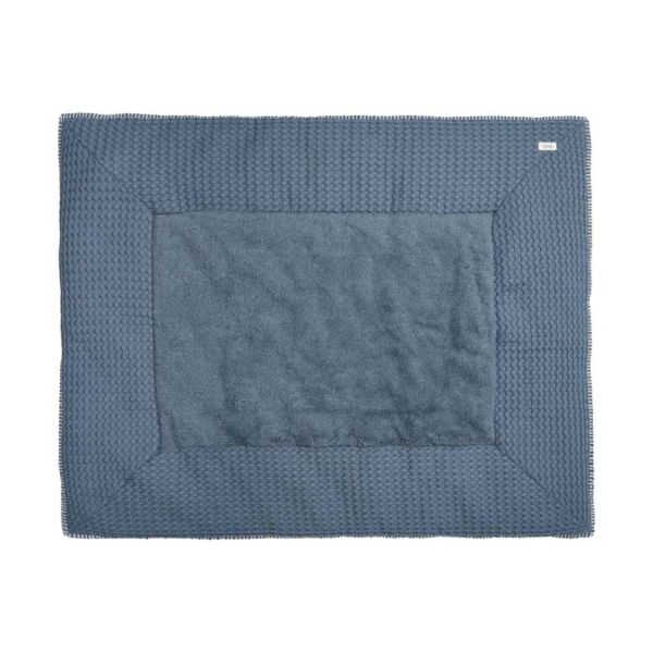 Koeka Amsterdam Wafel Boxkleed - Maat 75 x 95 - Bluestone/Natural