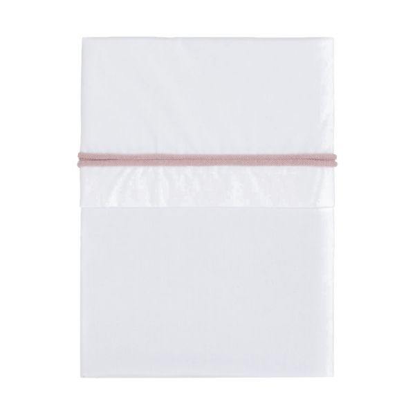 Baby's Only Ledikantlaken Wit / Oud Roze 120 x 150 cm Baby's Only Ledikantlaken Wit / Oud Roze 120 x 150 cm