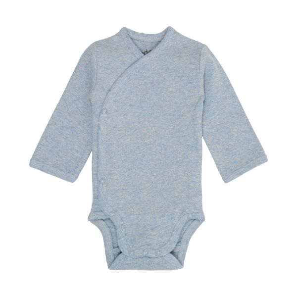 Lodger Melange Romper Lange Mouwen - Maat 50 - Blue Fogg