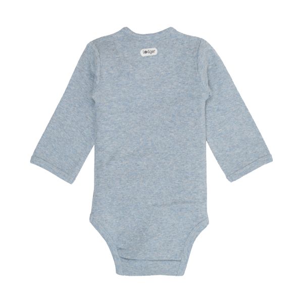 Lodger Melange Romper Lange Mouwen - Maat 50 - Blue Fogg