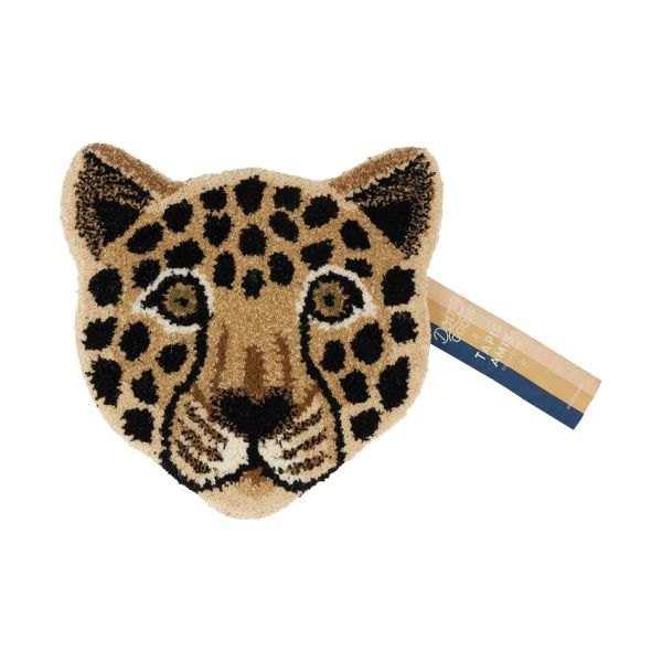Doing Goods Loony Leopard Head Rug - Brown