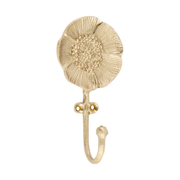 Doing Goods Mia Poppy Hook - Brass Gold Matt