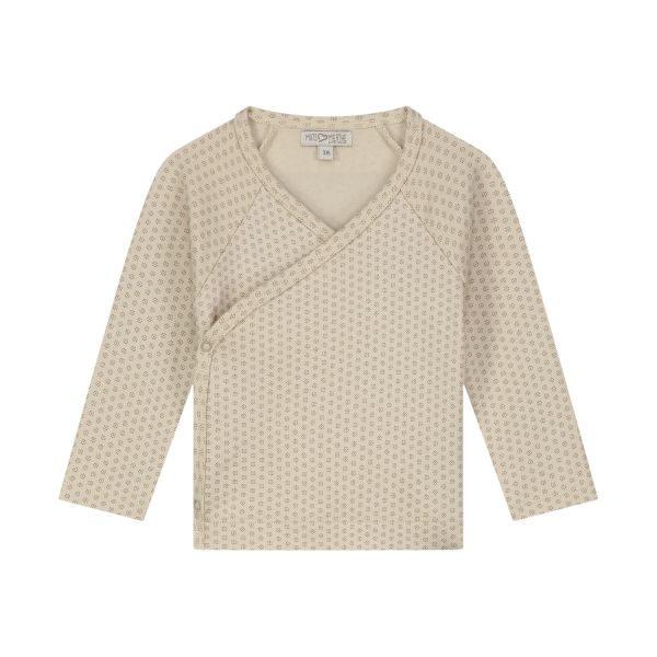 Mats & Merthe Overslag Truitje Renee - 6 Mnd -  Buttermilk Print