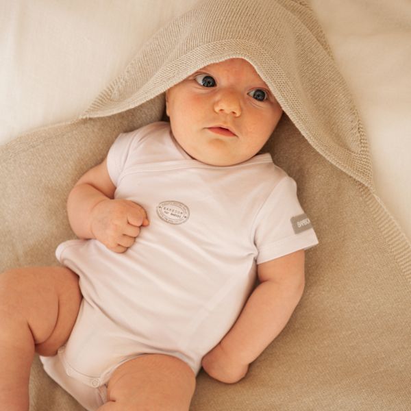Bamboom 4 Season Hooded Baby Wrap Blanket - 80x80 cm - Sand