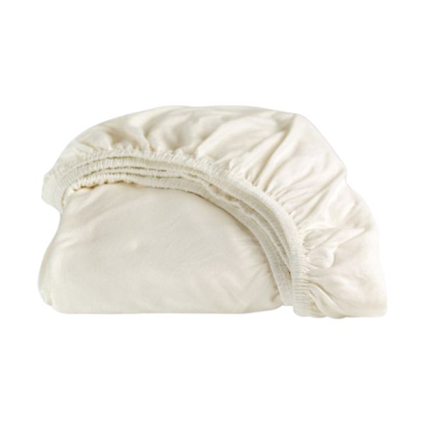 Double Jersey Hoeslaken - 80/90x210/220 & 100x200 cm - Ivory
