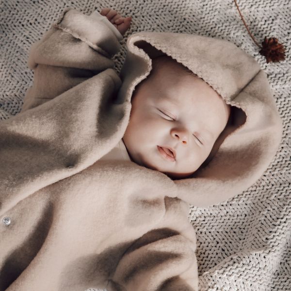 Alwero Merinowol Vestje - mt. 56/62 - Beige