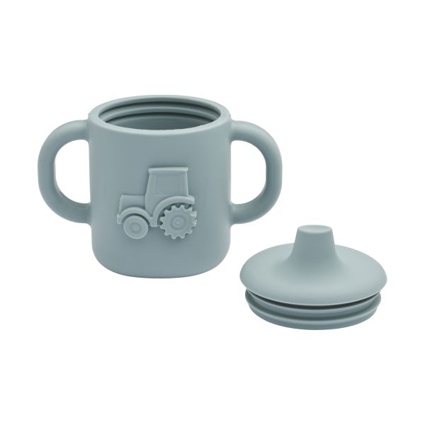 Liewood Amelio Sippy Cup - Tractor - Blue