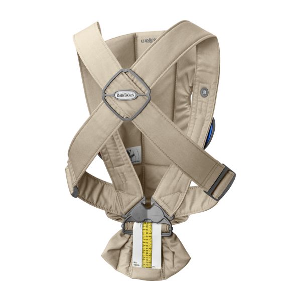 BabyBjörn Mini Draagzak - Geweven - Beige