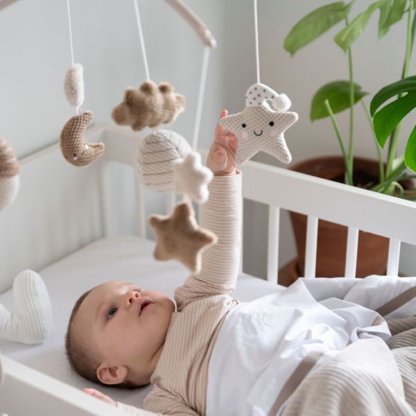 Baby's Only Heaven Muziekmobiel Clay / Warm Linen