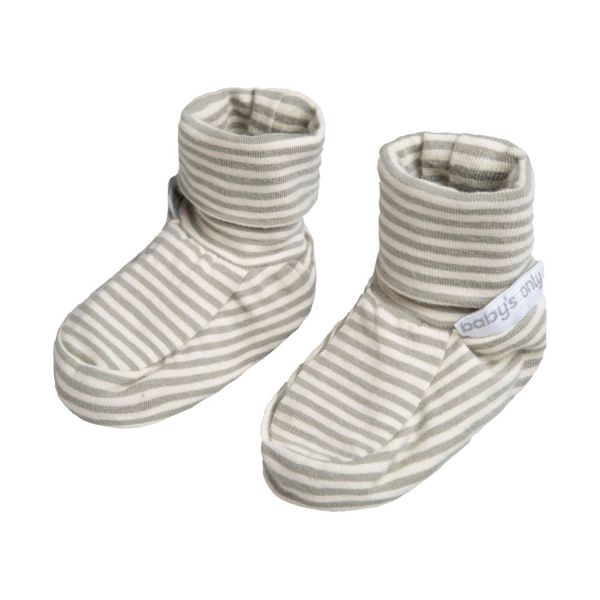 Baby's Only Stripe Slofjes - Urban Green - 0-3 Mnd