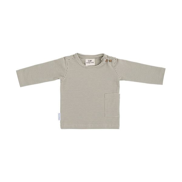 Baby's Only Stripe Truitje - Urban Green - Maat 56