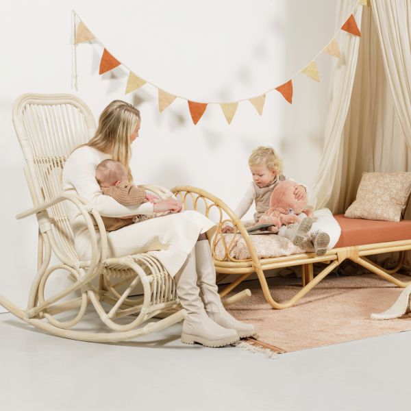 Babypark Exclusief Nora Schommelstoel - Naturel