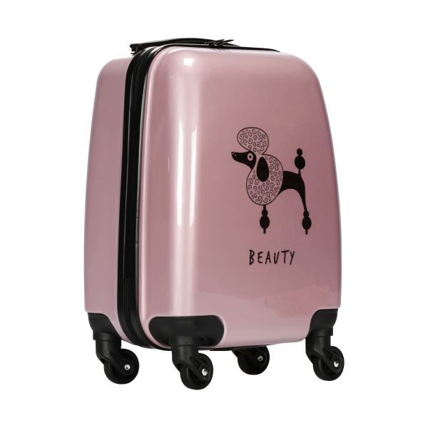 Puck Poodl Kinderkoffer - 46 cm - Rose 