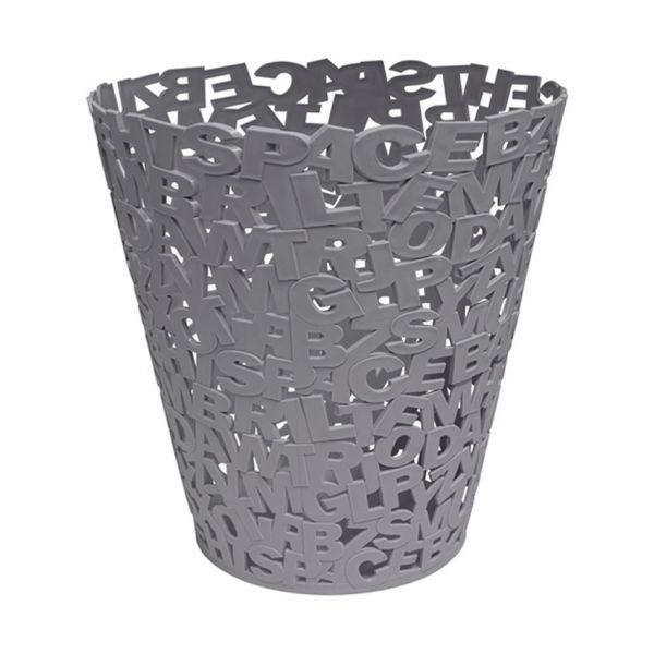 Balvi Letters Afvalbak - Grijs 
