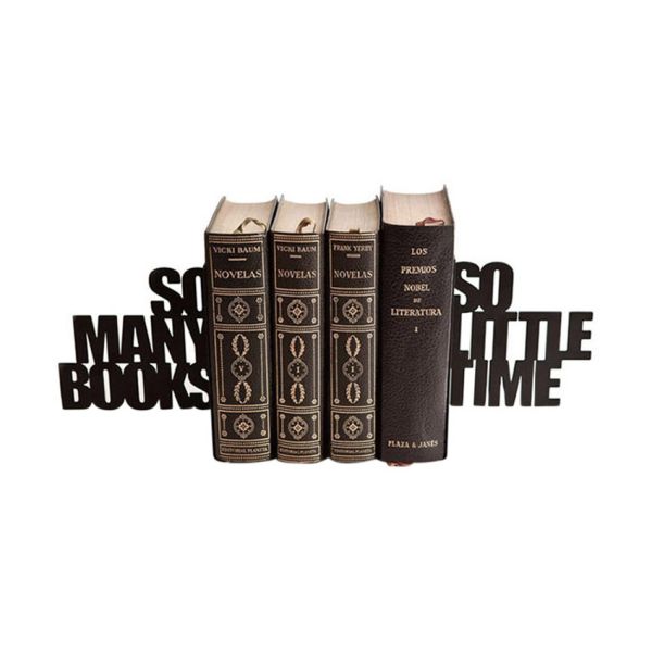 Balvi So Many Boekensteun – Metaal – Zwart 