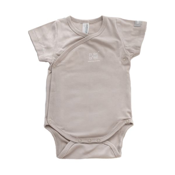 Bamboom Overslag Romper - Zand - 1 Mnd
