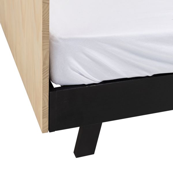 Europe Baby Beau Kinderkamer - Naturel - Incl. Metalen Onderstel | Bed 90 x 200 cm + Bureau